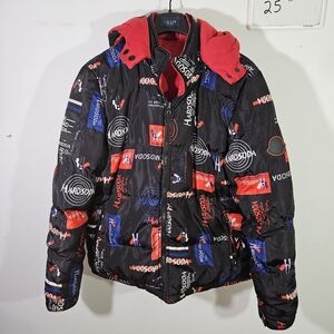 RARE Hard Soda Limited Moncler Inspired Style Reversible Full Zip Puffer Jacket!